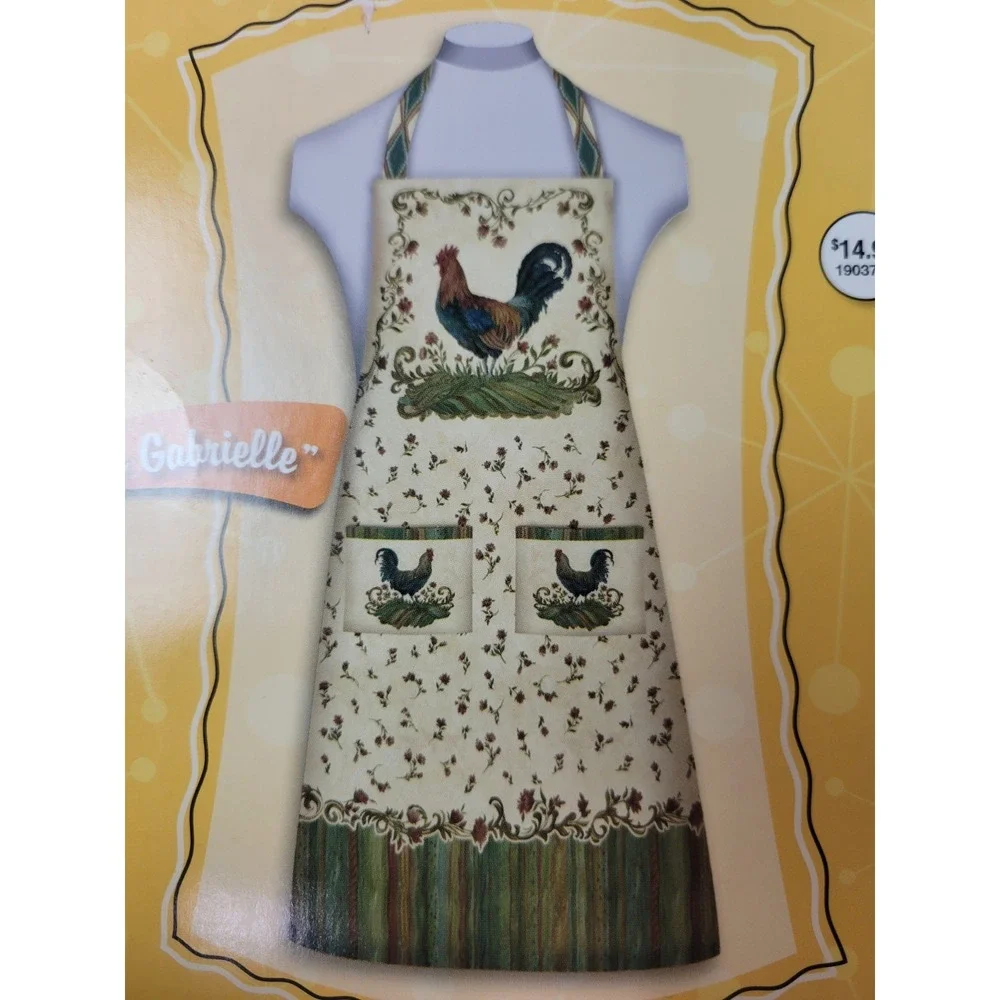 New Domestic Diva Aprons Cut Sew Kit The Gabrielle‎ Rustic Chicken Rooster